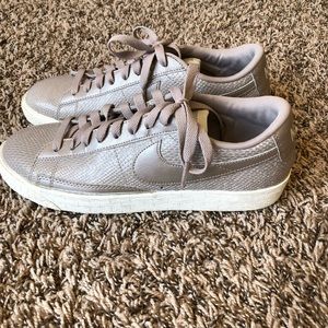 Metallic Gray/Silver Nike sneakers